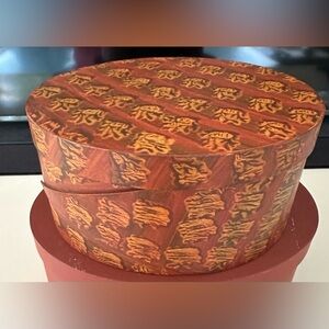 Claudia Hopf Kennebunk ME Handmade Handcrafted Hand Painted Wood Shaker Box Bin